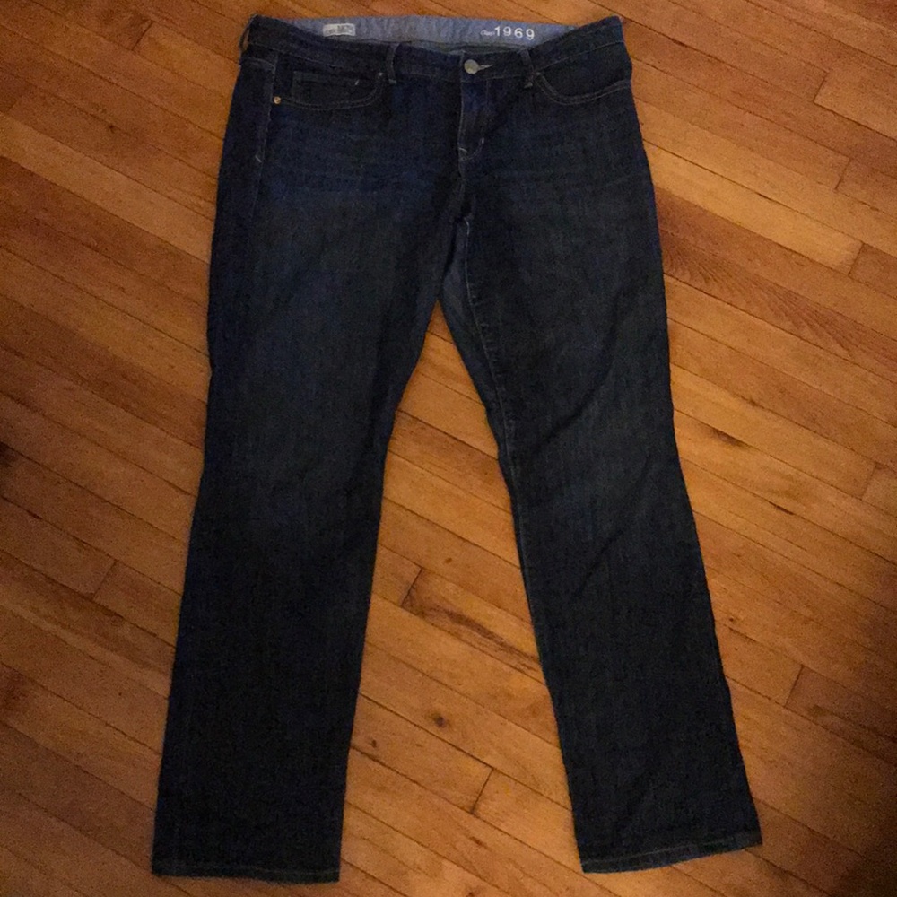 Gap Real Straight 1969 Jeans Dark Wash